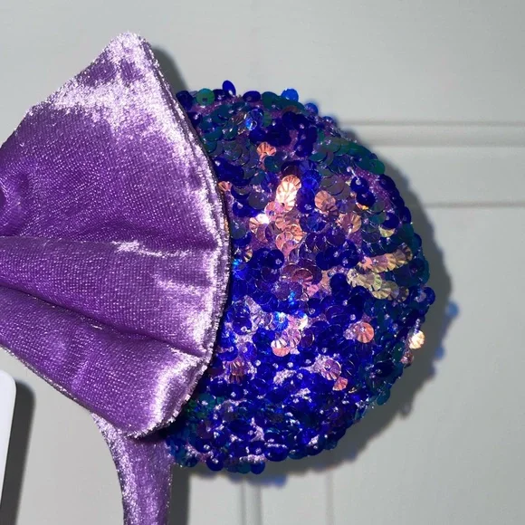 NWT Disney Purple and Blue Minnie Mouse Ear Headband - Picture 4 of 4